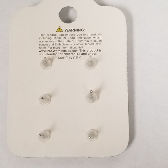 Evil Eye Stud Earrings 3 pairs Lot New - Picture 3 of 5